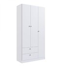Guarda-roupas Infantil 3 Portas E 2 Gavetas Branco Linha Acon
