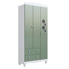 Guarda Roupas Infantil 3 Portas E 2 Gavetas Linha Encanto Bra