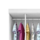 Guarda Roupas Infantil 4 Portas 3 Gavetas Branco Brilho Sevil