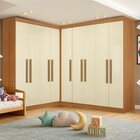 Guarda-roupas Infantil 9 Poras Jasmim Cinamomo/ Off White