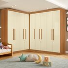 Guarda-roupas Infantil 9 Poras Jasmim Cinamomo/off White