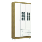 Guarda Roupas Infantil Carolina Baby Para Quarto Bebê 3 Porta