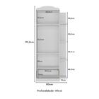 Guarda-roupas Infantil Flex 2 Portas 1 Gaveta Jujuba Multimóv