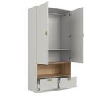 Guarda Roupas Infantil Juvenil Com Nicho 2 Portas E 2 Gavetas