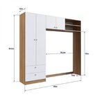 Guarda-roupas Infantil Ponte 4 Portas 2 Gavetas Aconchego  No