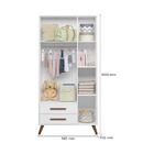 Guarda-roupas Infantil Retrô 3 Portas 2 Gavetas Multimóveis C