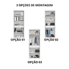 Guarda Roupas Mdf Armario Multiuso Duas Portas Dublin Fenix B