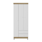 Guarda Roupas Mdp 3 Portas Com 02 Gavetas Baby Kids Incorplac