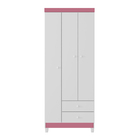Guarda Roupas Mdp 3 Portas Com 02 Gavetas Baby Kids Incorplac