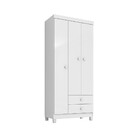 Guarda Roupas Mdp 3 Portas Com 02 Gavetas Baby Kids Incorplac