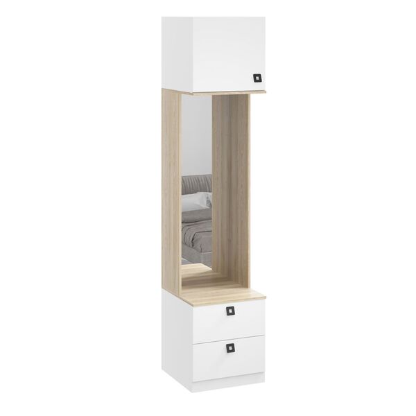 Guarda-roupas Modulado 2 Gavetas Com Espelho 1007 Free Be Mob
