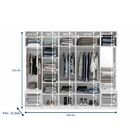 Guarda Roupas Modulado 4 Portas 4 Gavetas 9006 Free Be Mobili