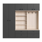 Guarda Roupas Modulado Com 3 Peças Free Be Mobiliário