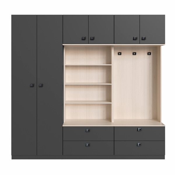 Guarda Roupas Modulado Com 3 Peças Free Be Mobiliário