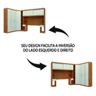 Guarda Roupas Modulado Com Cabeceira De Casal 1,38m Genova Pl
