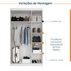 Guarda Roupas Modulado Com Espelho 3 Portas Com Cabideiro Her