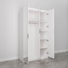 Guarda Roupas Modulado Com Espelho 3 Portas Com Cabideiro Her