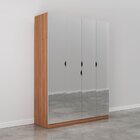 Guarda Roupas Modulado Com Espelho 4 Portas Com Cabideiro Her