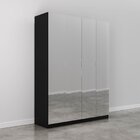 Guarda Roupas Modulado Com Espelho 4 Portas Com Cabideiro Her