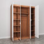 Guarda Roupas Modulado Com Espelho 4 Portas Com Cabideiro Her