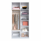 Guarda Roupas Modulado Com Prateleiras E Cabide Free Be Mobil