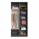 Guarda Roupas Modulado Com Prateleiras E Cabide Free Be Mobil