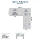 Guarda Roupas Modulado De Canto 6 Peças 6 Portas Jade Cabecas