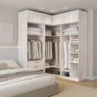 Guarda Roupas Modulado De Canto 6 Peças 6 Portas Jade Cabecas