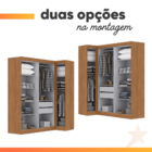 Guarda Roupas Modulado De Canto Madrid Com 5 Portas Maxel