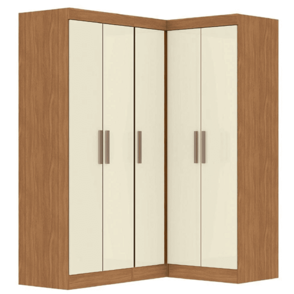 Guarda Roupas Modulado De Canto Madrid Com 5 Portas Maxel