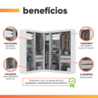 Guarda Roupas Modulado De Canto Madrid Com 9 Portas Maxel