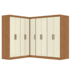 Guarda Roupas Modulado De Canto Madrid Com 9 Portas Maxel