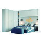 Guarda Roupas Modulado De Casal 1,38 Com Cabeceira Genova Plu