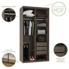 Guarda-roupas Modulado Solteiro 1,20m 2 Portas De Correr Espe