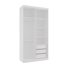 Guarda Roupas Modulado Solteiro Com Espelho 120cm 2 Portas De