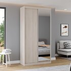 Guarda Roupas Modulado Solteiro Com Espelho 120cm 2 Portas De