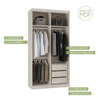 Guarda Roupas Modulado Solteiro Com Espelho 120cm 2 Portas De