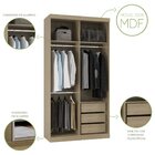 Guarda Roupas Modulado Solteiro Com Espelho 120cm 2 Portas De