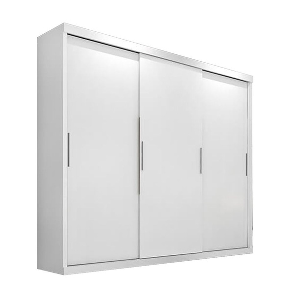 Guarda Roupas Nice 3 Portas de Correr - Branco