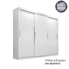 Guarda Roupas Nice 3 Portas de Correr - Branco