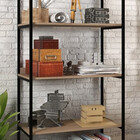 Guarda Roupas Sem Portas Metal Preto Office Vintage Sem Rodiz