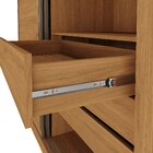 Guarda Roupas Solteiro 100% Mdf 2 Portas De Correr 3 Gavetas