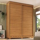 Guarda Roupas Solteiro 100% Mdf 2 Portas De Correr 3 Gavetas