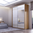 Guarda-roupas Solteiro 179cm 2 Portas Correr E Espelho Dlc Fr