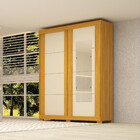 Guarda Roupas Solteiro 2 Portas 2 Gavetas Com Espelho Flex He