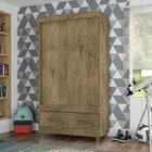 Guarda Roupas Solteiro 2 Portas 2 Gavetas E Pés Flex 20022 Ar