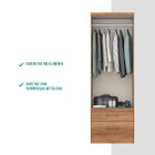 Guarda Roupas Solteiro 2 Portas 2 Gavetas Mdp Sense Móveis Ca