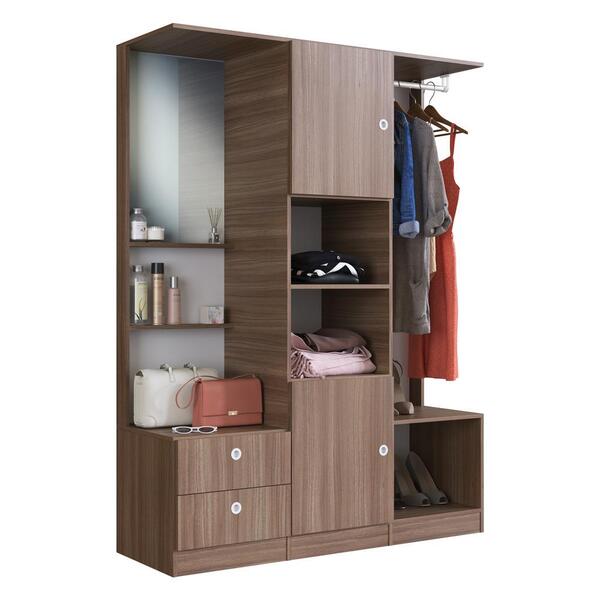 Guarda-roupas Solteiro 2 Portas 2 Gavetas Multimóveis Cr35098