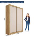 Guarda Roupas Solteiro 2 Portas 2 Gavetas Quito Espresso Móve