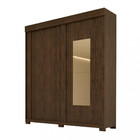 Guarda Roupas Solteiro 2 Portas 3 Gavetas Com Espelho Heloisa